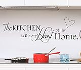 Wall Stickers, Quote Wall Stickers for Kitchen, Wall Decals for Home, Kitchen Art Decorations Vinyl Home Décor ('The Kitchen')