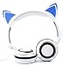 DURAGADGET Auriculares Plegables estéreo de Gato en Blanco Compatible con Portátil HP...