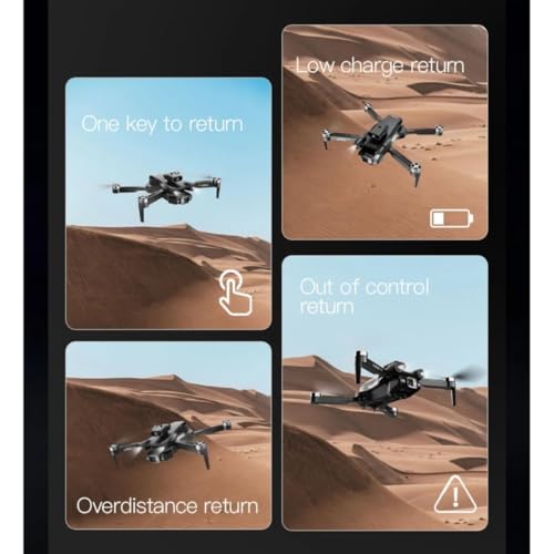 Image of dRoNe wItH hD DuAl cAmErA BrUsHlEsS MoToR, oNe cLiCk tAkEoFf /lAnDiNg FlIp rOlLiNg gEsTuRe cOnTrOl wI-Fi cAmErA ReMoTe cOnTrOl -X DrOnE (YW 02)