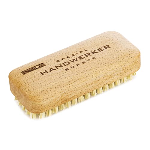REMOS HandbürsteHandwerker aus heimischem Buchenholz mit Pflanzenfaser vegan