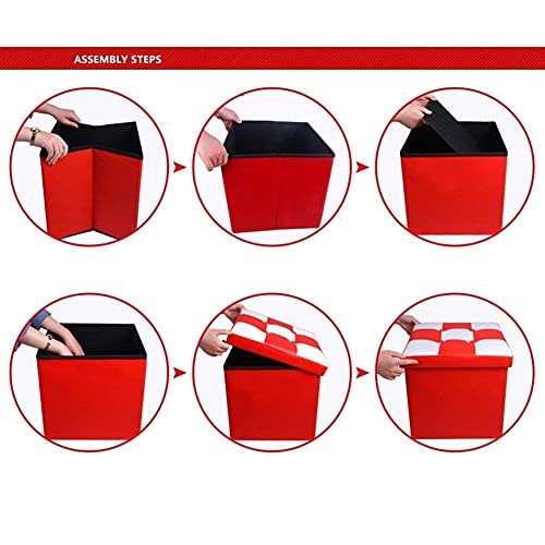 Pouf de rangement pliant pour optimiser les petits salons - 5