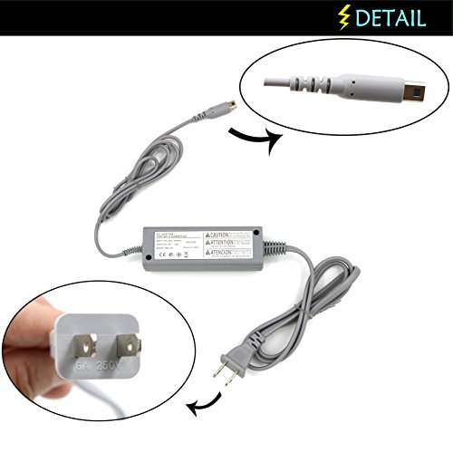 Youshares Interchangable Power Charging Adapter, Power Supply Cord Ac Adapter & Cable Compatible For Nintendo Wiiu Gamepad (Ac Adapter) #TOP2
