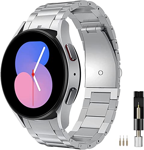 Miimall �`�^���o���h Samsung Galaxy Watch 7 6 5 44mm 40mm/FE 40mm/5 Pro 45mm/6 4 Classic 47mm 43mm 46mm 42mm�p �����Y �M���b�v�Ȃ� �r�W�l�X �`�^�� ���^�� 