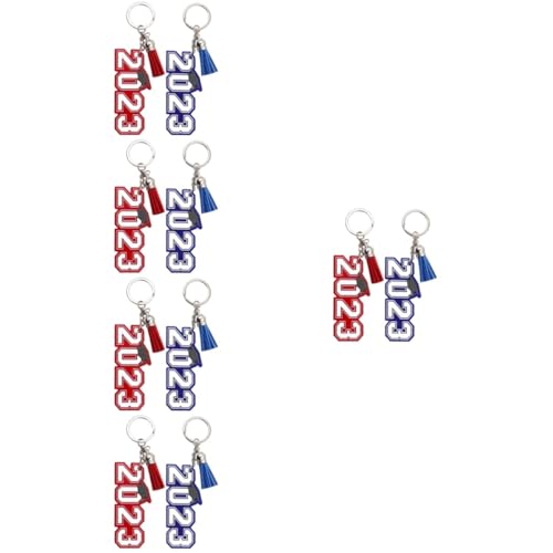 Porte-clés de diplôme 2023 Healeved en métal avec pendentif éclair pour la fin d'études