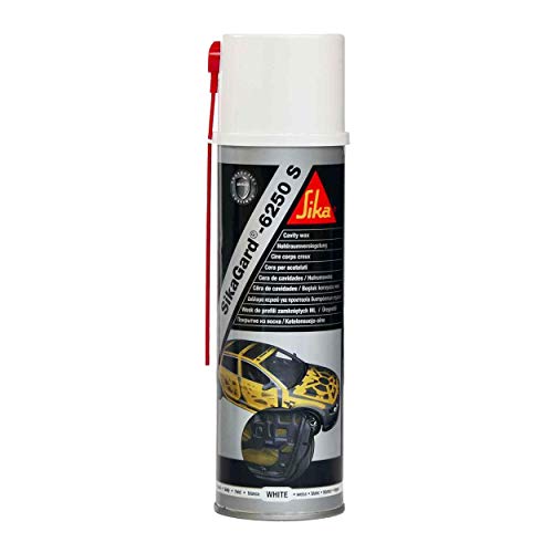 SIKA - Protection anti-corrosion automobile - Sikagard 6250 S Blanc - Cire pour corps creux - Réparation - Protection - Imperméabilisation - Aérosol - 500ml