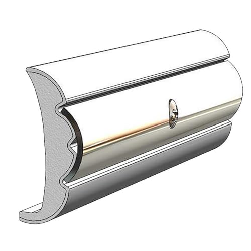 Taco Marine V21-9959WHC60D-1 Rigid Flex Core Rub Rail - 60 x 1.58 x 0.634 Frosty White