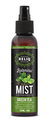 RELIQ-Aroma-SPA-Green-Tea-Botanical-Mist-cologne-for-Dogs-and-Cats-Spray-on-the-coat-after-bath-to-give-your-dog-a-clean-fresh-smell-Infused-with-natural-extracts-calming-and-comforting-dog-cat RELIQ Aroma SPA Green Tea Botanical Mist cologne for Dogs and Cats Spray on the coat after bath to give your dog a clean fresh smell Infused with natural extracts calming and comforting dog cat