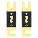 Produktbild Heschen ANL Sicherung ANL-150 150 Amp für Auto-Fahrzeuge, Audiosystem, Blattgoldton & Schwarz, 2 Stück