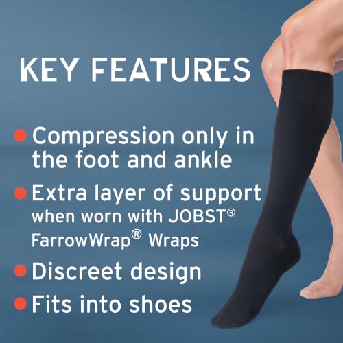 Image of FarrowHybrid ADI ADII Liner /Sock Pair, Foot Compression, BSN Jobst FarrowMed Hybrid