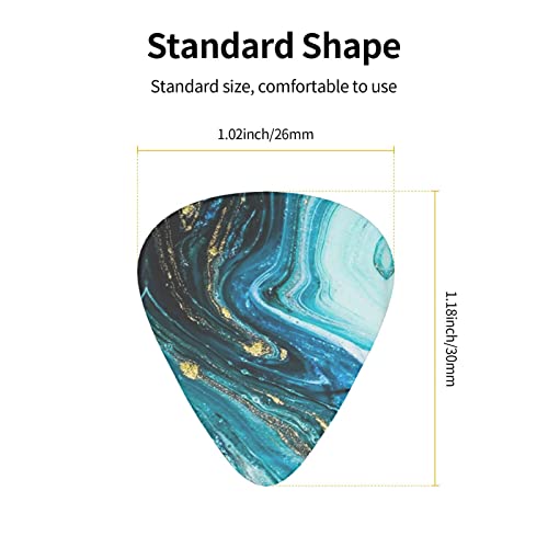 Médiators Guitare 12-Pack Turquoise Bleu Or Marbre Médiators Pour Guitare Électrique Guitare Acoustique Diverses… - Les Beatles, Paul McCartney, John Lennon, RIngo Starr, George Harrison Médiators Guitare 12-Pack Turquoise Bleu Or Marbre Médiators Pour Guitare Électrique Guitare Acoustique Diverses… – Image 4