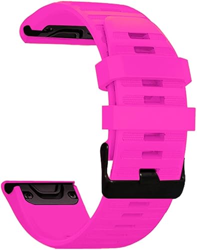 AISPORTS Compatible con Garmin Fenix 7 Band Silicone, 0.866 in Quick Fit Watch Band Sport Correa de repuesto para Garmin Fenix 766 Pro55