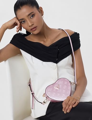Image of GUESS Womens Arnela Mini Heart Bag