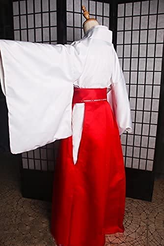 Amazon.co.jp: 衣舞cos サテン製 正統神社巫女 コスプレ衣装