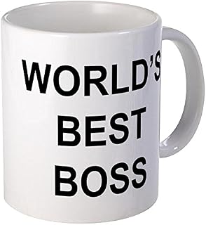 CafePress World's Best Boss Mug Ceramic Coffee Mug, Tea Cup 11 oz