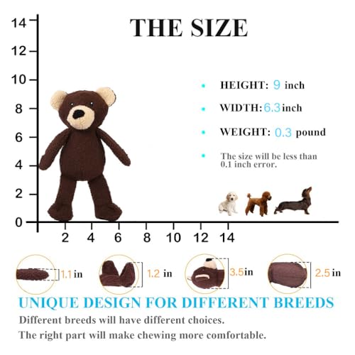 Squeaky-Dog-Toys-3-Layered-Durable-Stuffed-Dog-Toys-for-Aggressive-Chewers-Small-Medium-Breed-Cute-Plush-Puppy-Teething-Chew-Toys-Bear-S - Cucciolini Doodles   Squeaky-Dog-Toys-3-Layered-Durable-Stuffed-Dog-Toys-for-Aggressive-Chewers-Small-Medium-Breed-Cute-Plush-Puppy-Teething-Chew-Toys-Bear-S