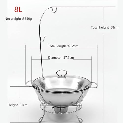 Plat à buffet rectangle 4L avec support pour maintenir vos réceptions au chaud