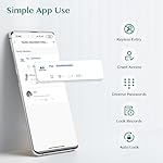 Keypad Smart Door Lock with Knob, Yamiry Keyless Entry Digital Lock with Handle, Fingerprint Electronic Knob for Front Door, Generate Passcode Remotely, Easy Installation - Image 5