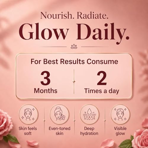 Image of The Wellness Shop Collagen Skin Radiance Juice 500ml x 3 | Natural Ayurvedic Supplement for Skin Glow and Healthy Hair | Sea Buckthorn Moringa Herbal Drink | Daily Beauty Wellness Juice for Men Women