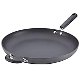 Circulon 83850 Classic Nonstick Fry Pan/Hard Anodized Skillet with Helper Handle, 14-Inch, Gray