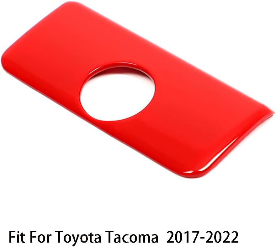 Car Accessories Fit For Toyota Tacoma 2017-2022 Co-drive Glove box Sundries Box Handle Cover Trim (Red) ABS 1PC