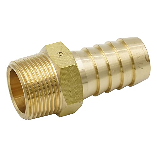 フローバル ホースニップル 黄銅製ねじ込継手 GHN-0827 1"x27