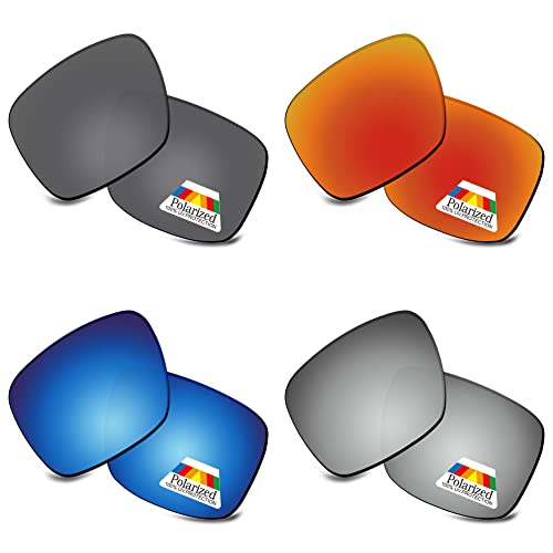 Image of Bwake Replacement Lenses for Oakley Double Edge Sunglasses OO9380 POLARIZED - Easy to Install | Anti Scratch