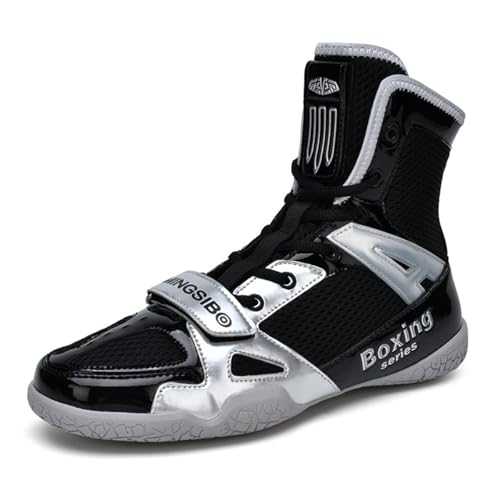 Chaussures de sport de lutte pour homme antidérapantes de fitness tige haute