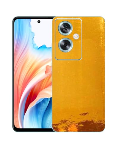 Image of Compatible with Oppo A79 5G Back Skin Sticker /Vinyl wrap /Protective Film Mobile Skin Gold Chrome by Candeal Mizhan (only Back)
