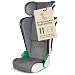 WALSER Auto Kindersitz Noemi, extra schmaler Reisekindersitz (3-8 Jahre) 100-135 cm, klappbare Sitzerhöhung Auto Kinder, ECE R129 Sitzerhöhung waschbar, Autositz Größe 57x46x22 cm Anthrazit