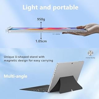 FUNYET Laptop 2 in 1, sistema Win11Pro da 14 pollici, con processore N100, 16 GB di RAM + SSD da 1TB, tastiera retroilluminata, touchscreen, porta Type-C