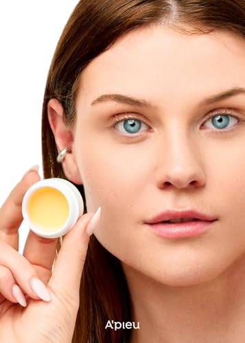 A'PIEU Honey & Milk Daily Lip Mask (Honey) - Nourishing Overnight Korean Lip Mask | Hydrating Lip Moisturizer Propolis & Royal Jelly for Soft, Plush Lips