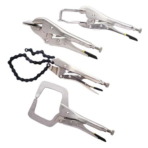 livre Ensemble d'outils de soudage et de verrouillage des métaux avec plusieurs types de pinces pour projets de bricolage sécurisés