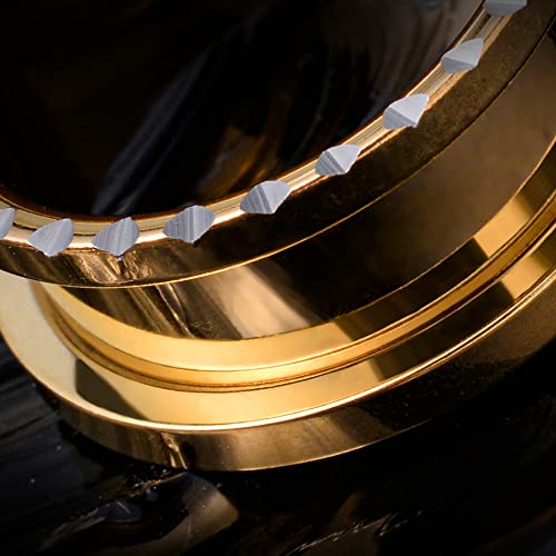 COOEAR Bujões de rosca de aço inoxidável e túneis, polia, buzina, boca de expansão, tamanho 0 g a 2,