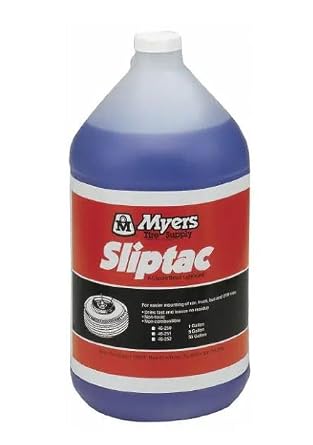 SlipTac Tire Lube, A Liquid Bead Lubricant for Easier Mounting of Car, Truck, Bus and OTR Tires, Prevents Rim Slippage and Rust, One Gallon