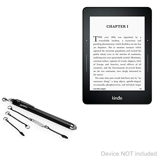 BoxWave Kindle Paperwhite �X�^�C���X�y�� [EverTouch �Ód�e�ʎ��X�^�C���X] �t�@�C�o�[�`�b�v �Ód�e�ʎ��X�^�C���X�y�� Amazon Kindle Paperwhite�p - �W�F�b�g�u���b�N