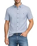 CASAMODA Casual Fit Kurzarmhemd Blau, blau, 3XL