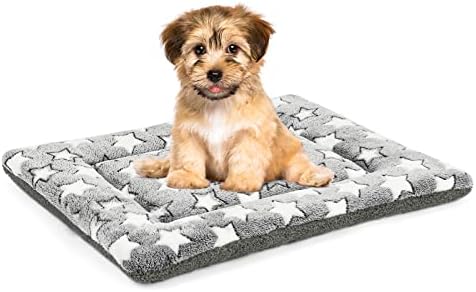 Kigmmro Dog Bed Mat, Reversible Dog Crate Pad for Medium Small Dogs, Machine Washable Pet Bed Pad for 22-inch Kennel, Portable and Soft Pet Bed Mat