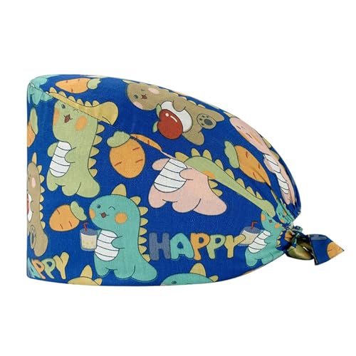 Illkjasfc - Strapazierfähiger Polyester-Krankenhut, vielseitig, bedruckt, für Arbeit, Schönheit, Pflege und Stile, Raffhalter, Arbeit, e, Einheitsgröße