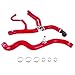 Mishimoto MMHOSE-F35T-17RD Silicone Coolant Hose Kit, Compatible With 2017 Ford Raptor 3.5L EcoBoost, Red