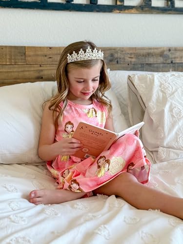 Image of Disney Frozen Elsa Princess Minnie Mouse Stitch Toddler Girl Dresses 2 Pack Short Ruffle Sleeve Costume Set Outfit 2-13 Years