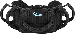 REAQER Gait Belt with Handles Durable Transfer Lift Belt for Seniors, Elderly, Bariatric, Occupational and Physical Therapy(Adjustable Waist Circumference:31"~51")