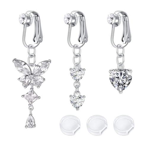 في سي مارت حلقات ثقب البطن المزيفة بمشبك من الستانلس ستيل ال...