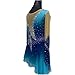 Nnnnydjy Figure Skating Competition Dress for Girl Ice Skating Performance Clothing Women's Rhythmic Gymnastics Leotards,Blue,L