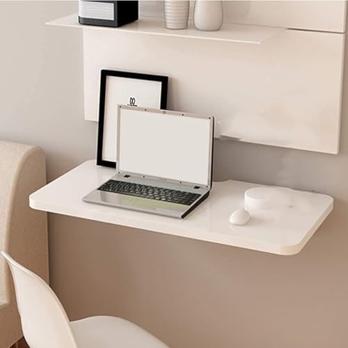 Table basse multifonctionnelle fixée au mur rabattable 120x50cm - 4