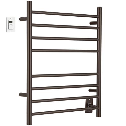 Get Special Price Ancona AN-5382T Prestige Dual 8-Bar Wall Mount Hardwired and Plug-in Towel Warmer with Wall Timer in Oil Rubbed Bronze