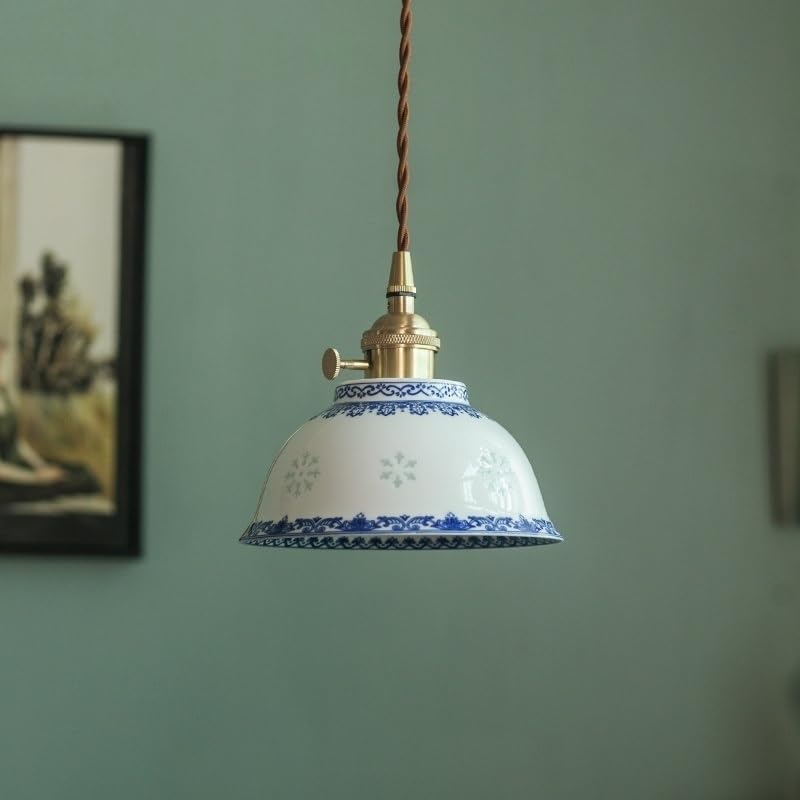 Lampe LED suspendue en céramique pour créer une ambiance cocooning dans la chambre