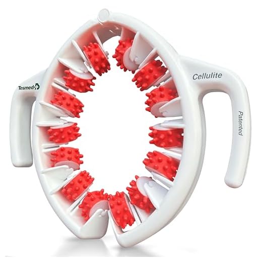 TESMED Cellulite: Masajeador Anticelulítico Manual, Made in Italy, Eficacia Clínicamente Probada, Patentado, Rodillo Anticelulítico Reductor para Masaje de Celulitis de Piernas y Glúteos (Rosa)