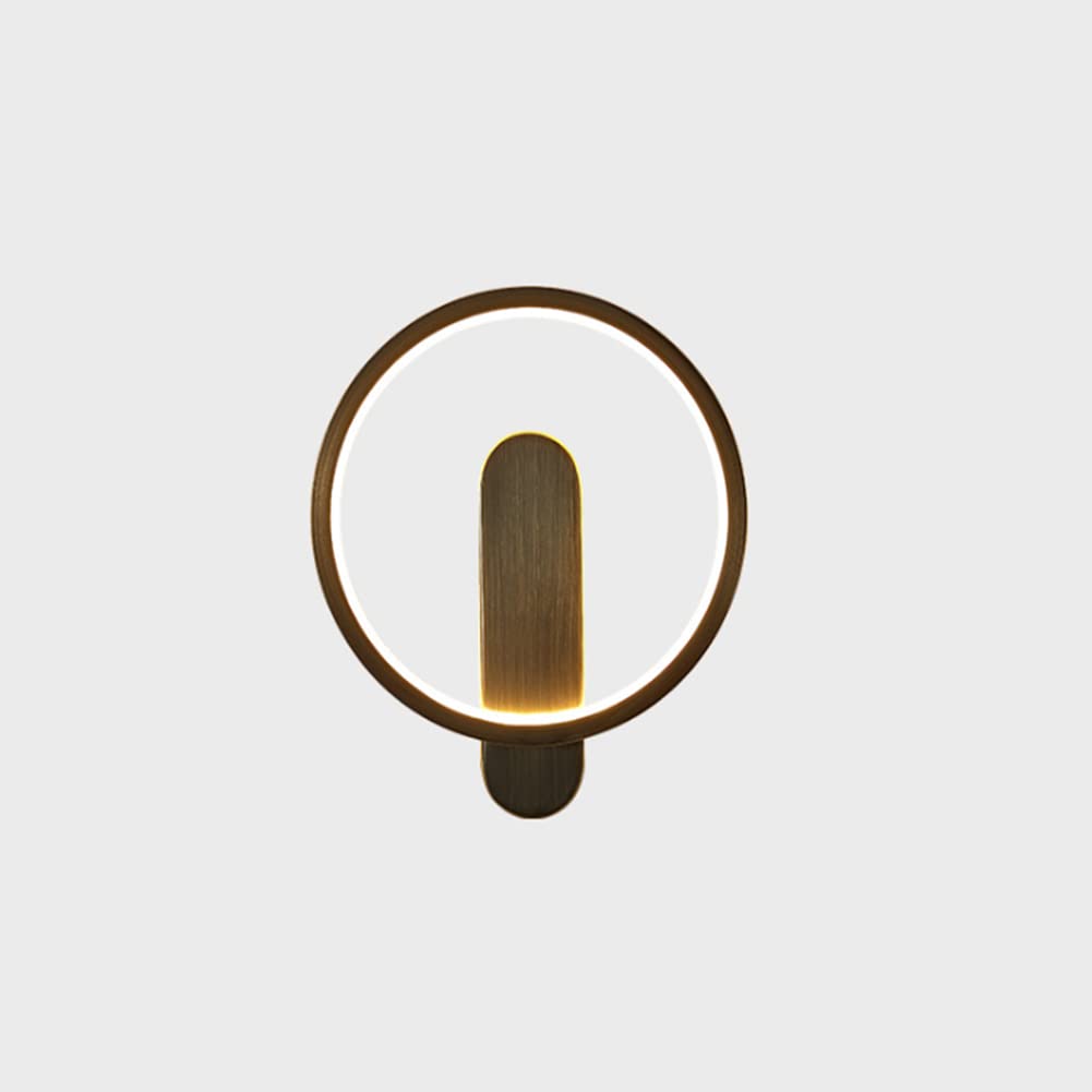 SXECAEPS Wall Lamps Sconces Light Indoor Led Dimmable 11w Warmnaturalwhite Modern Brass Decorative Sconce Lamp for Living Room Bedroom Hallway Corridor(B)