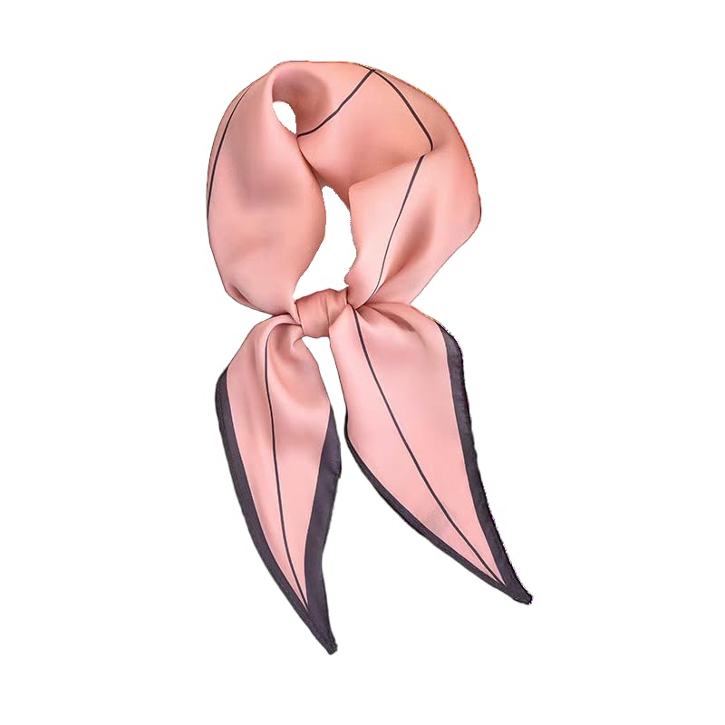 GIMIRO Satin Schal 120cm x 36cm Rhombus Bunte Schals Floral Band Mode Zubehör für Hüte, Blazer, Blusen, Kleider, Röcke, Taillenbänder, Krawatten