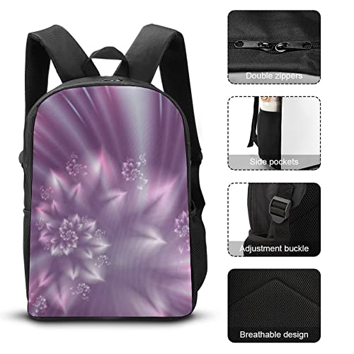 Sac à dos scolaire enfants grand format rose pour PC 17 pouces - 7